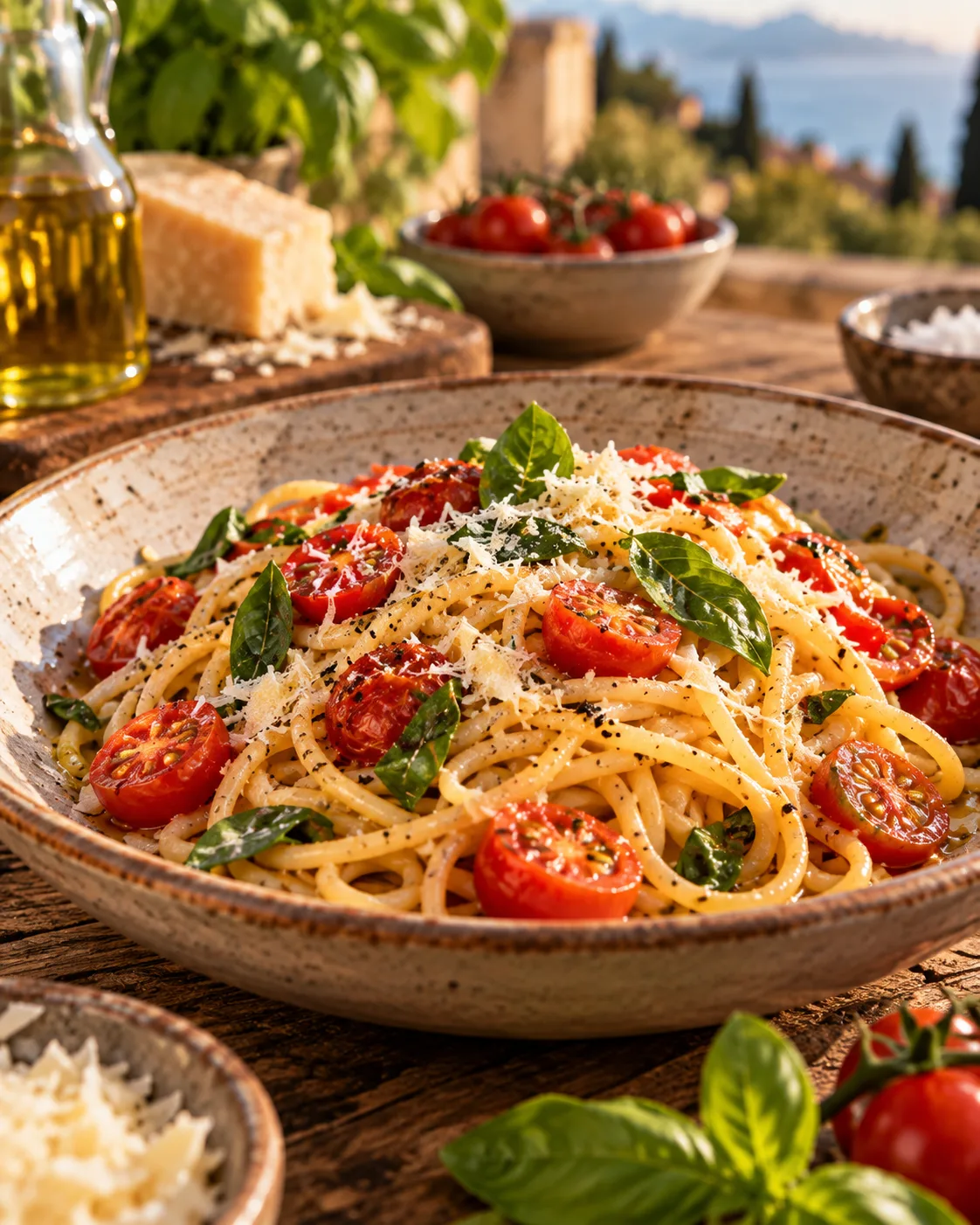 Schnelles italienisches Pastagericht am Abend