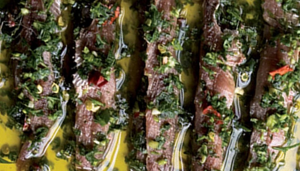 Acciughe sotto pesto