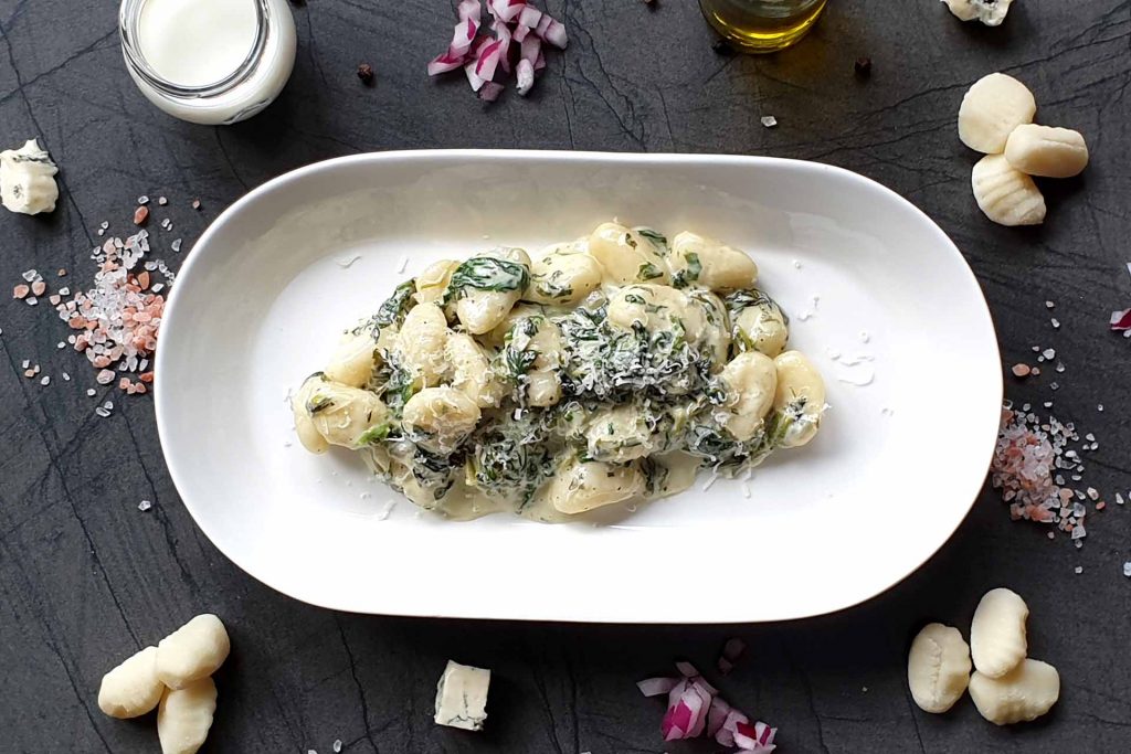 Gnocchi with spinach