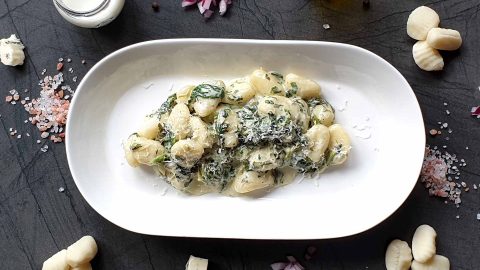 Gnocchi with spinach