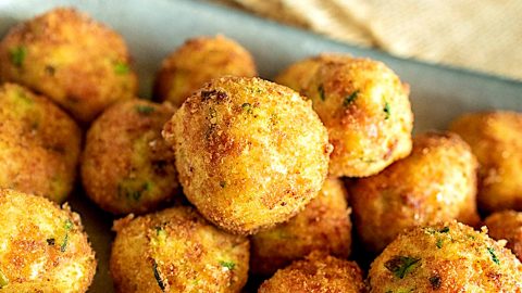 Zucchini cheese balls