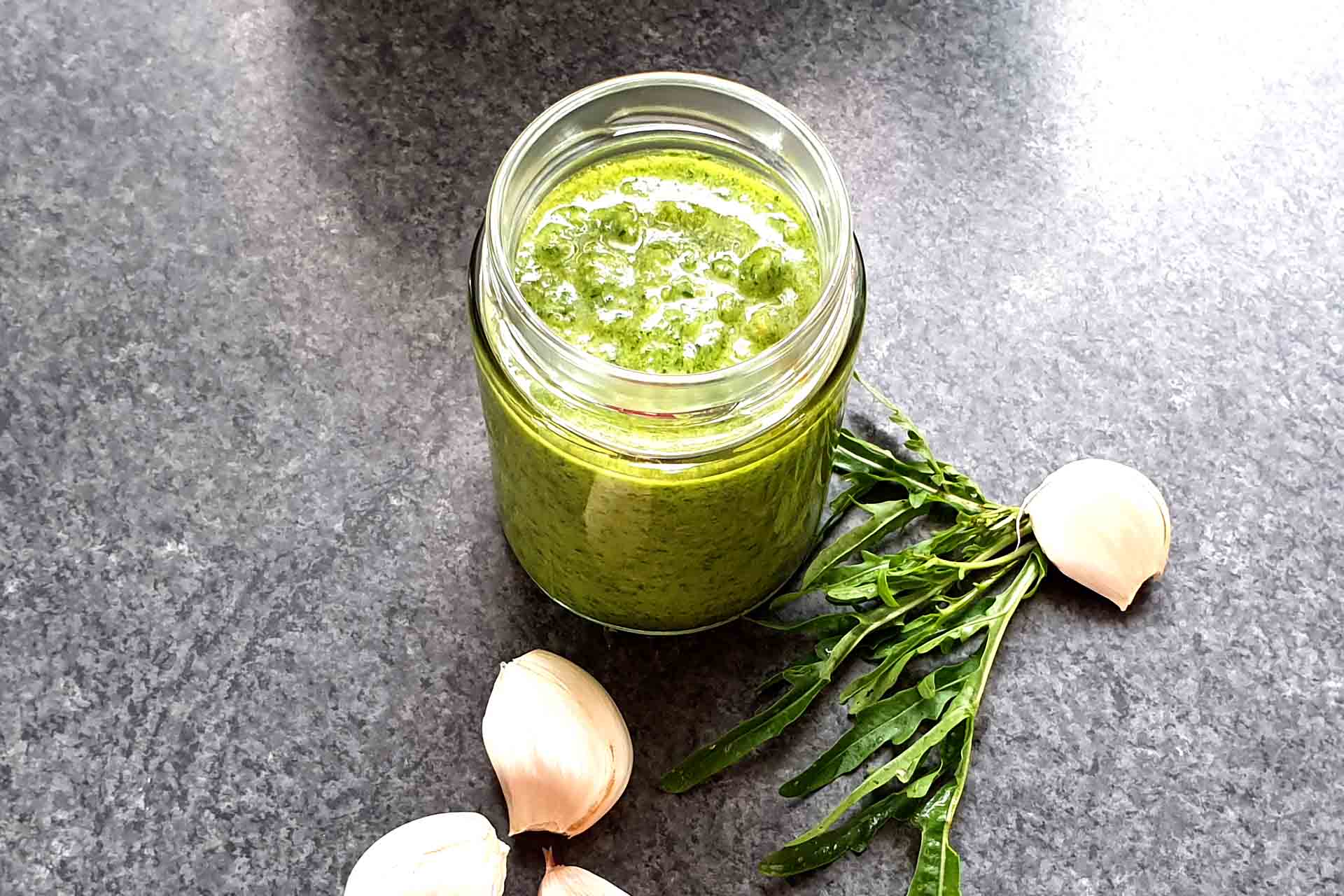 Rucola Pesto - köstliches 10 Minuten Rezept