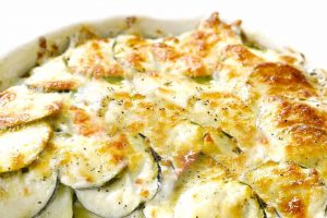 kartoffel zucchini gratin