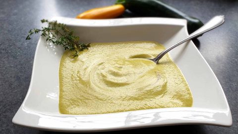 Zucchini cream soup