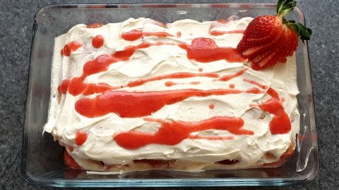 Strawberry tiramisu