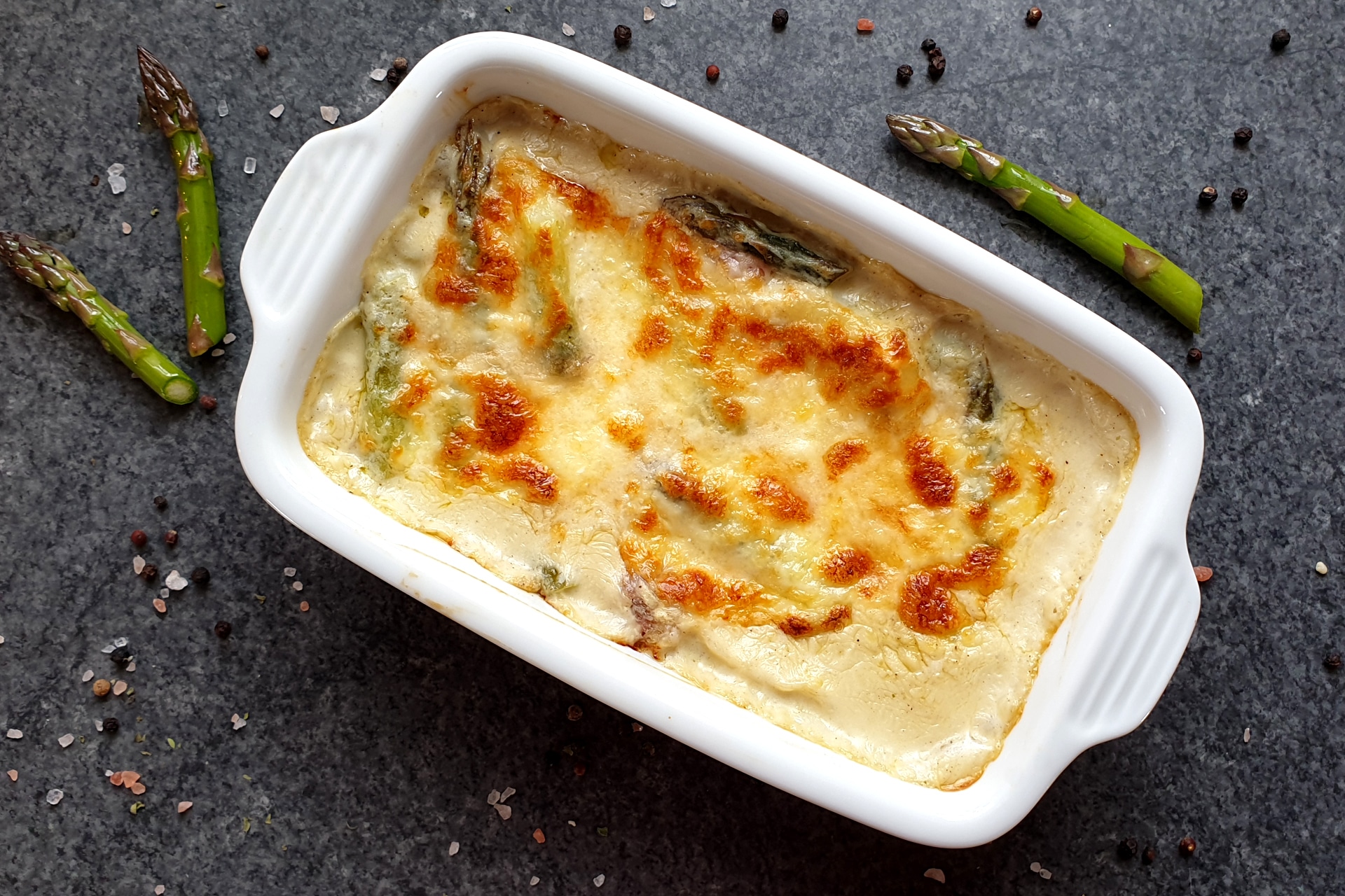 Asparagus lasagna