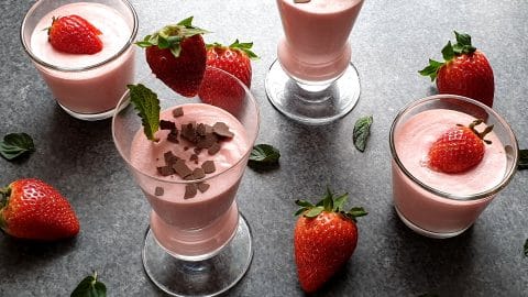 Strawberry mousse