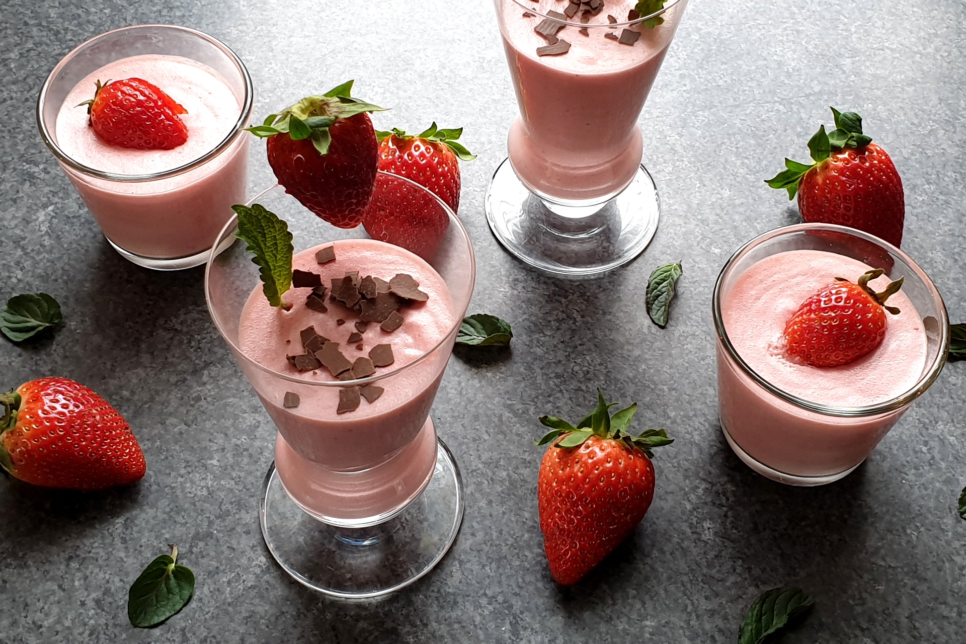 Strawberry mousse