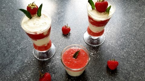 Strawberry mascarpone cream