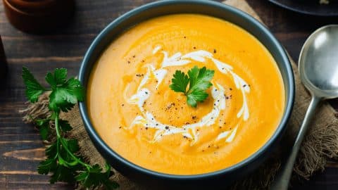 Creamy pumpkin soup