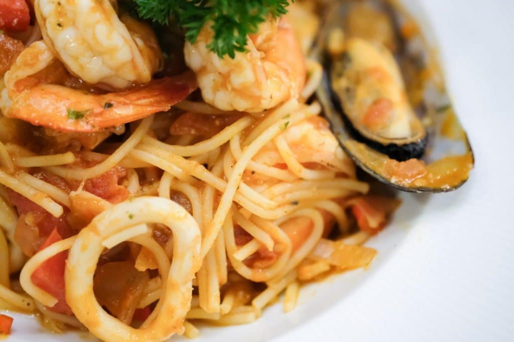 Seafood pasta