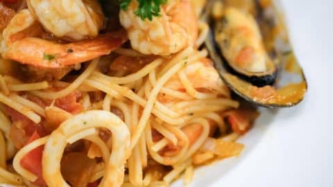 Seafood pasta