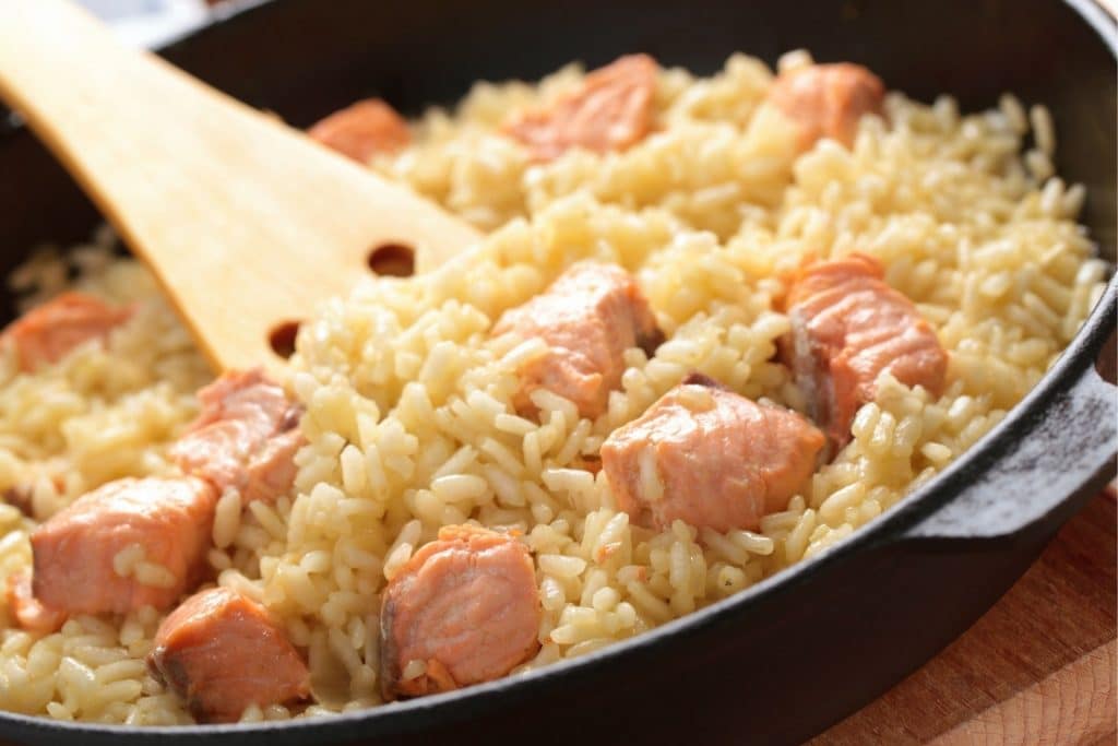 Lachs Risotto