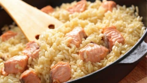 Risotto al salmone