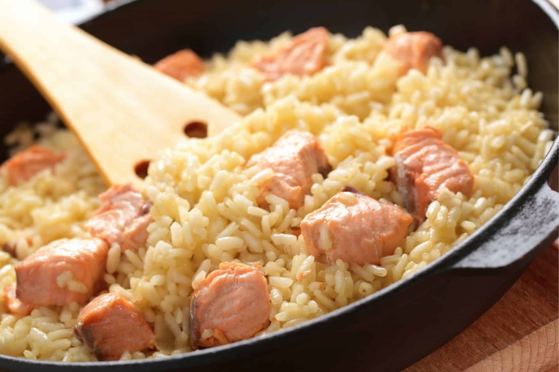 Risotto al salmone