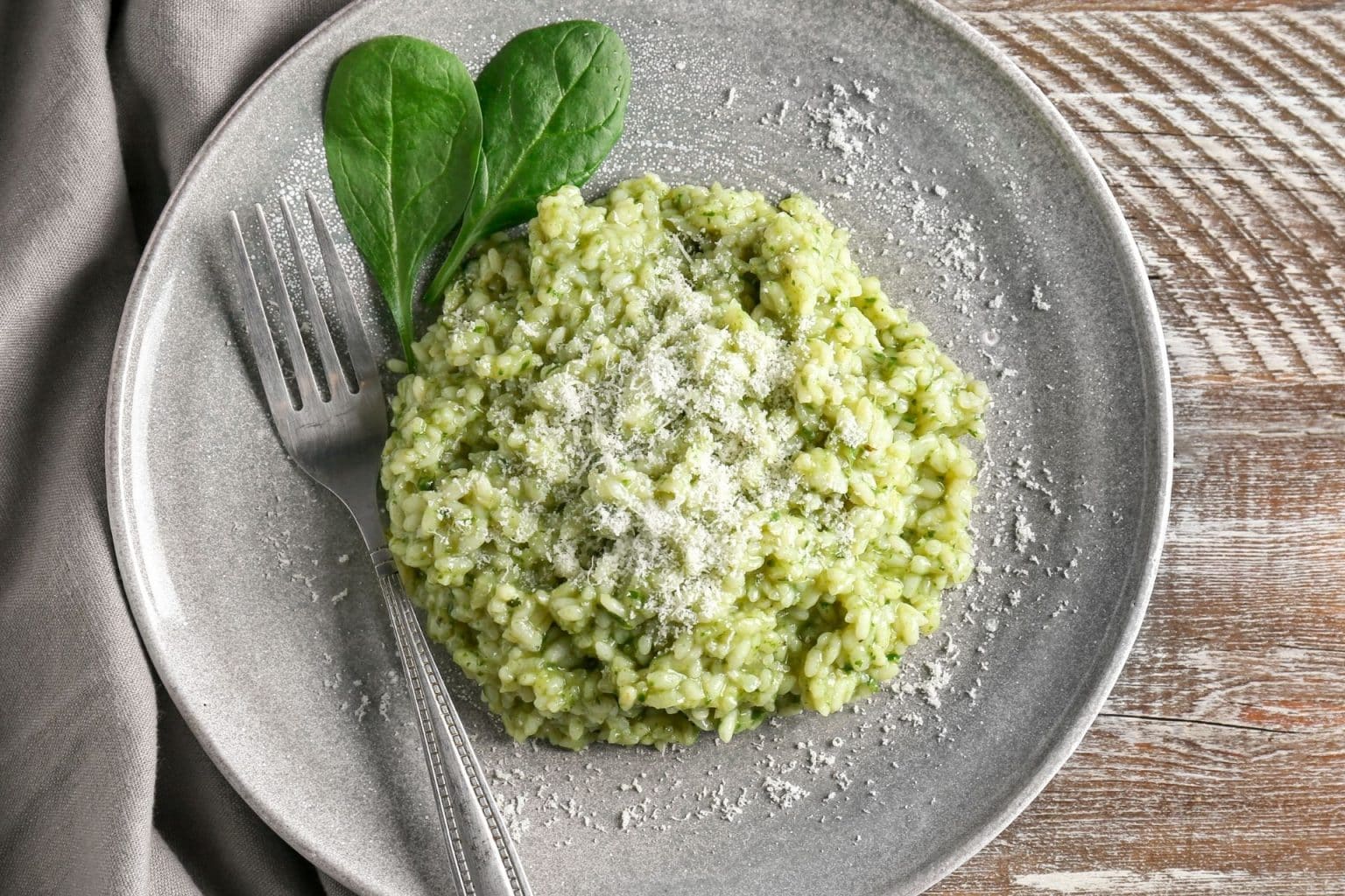 Spinat Risotto - Frisch zubereitet in nur 30 Minuten