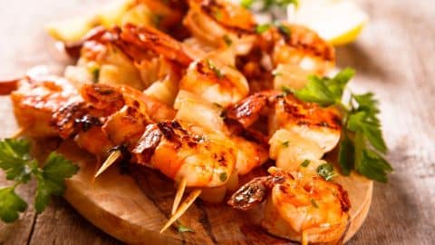 Shrimp skewers