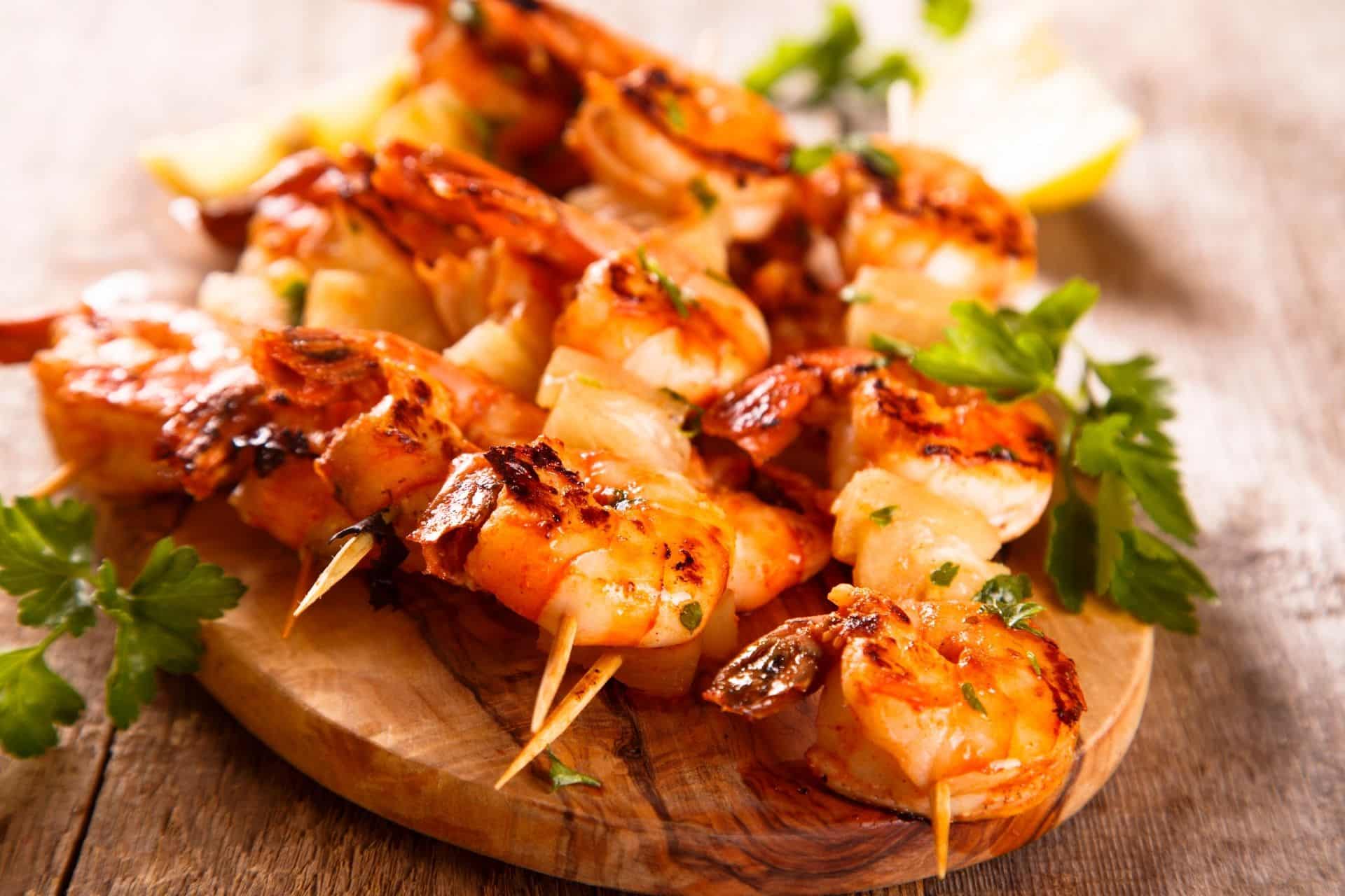 Shrimp skewers