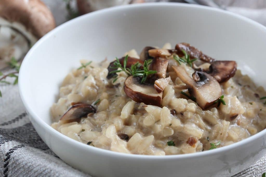 Mushroom risotto