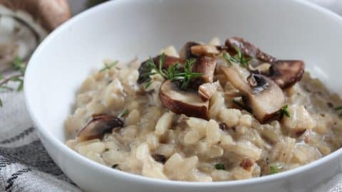 Mushroom risotto