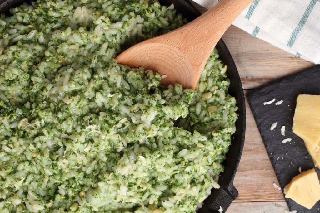 Risotto al pesto