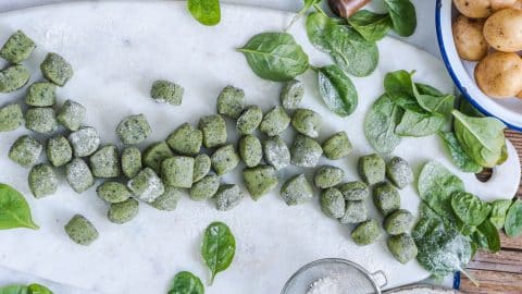 Spinach gnocchi