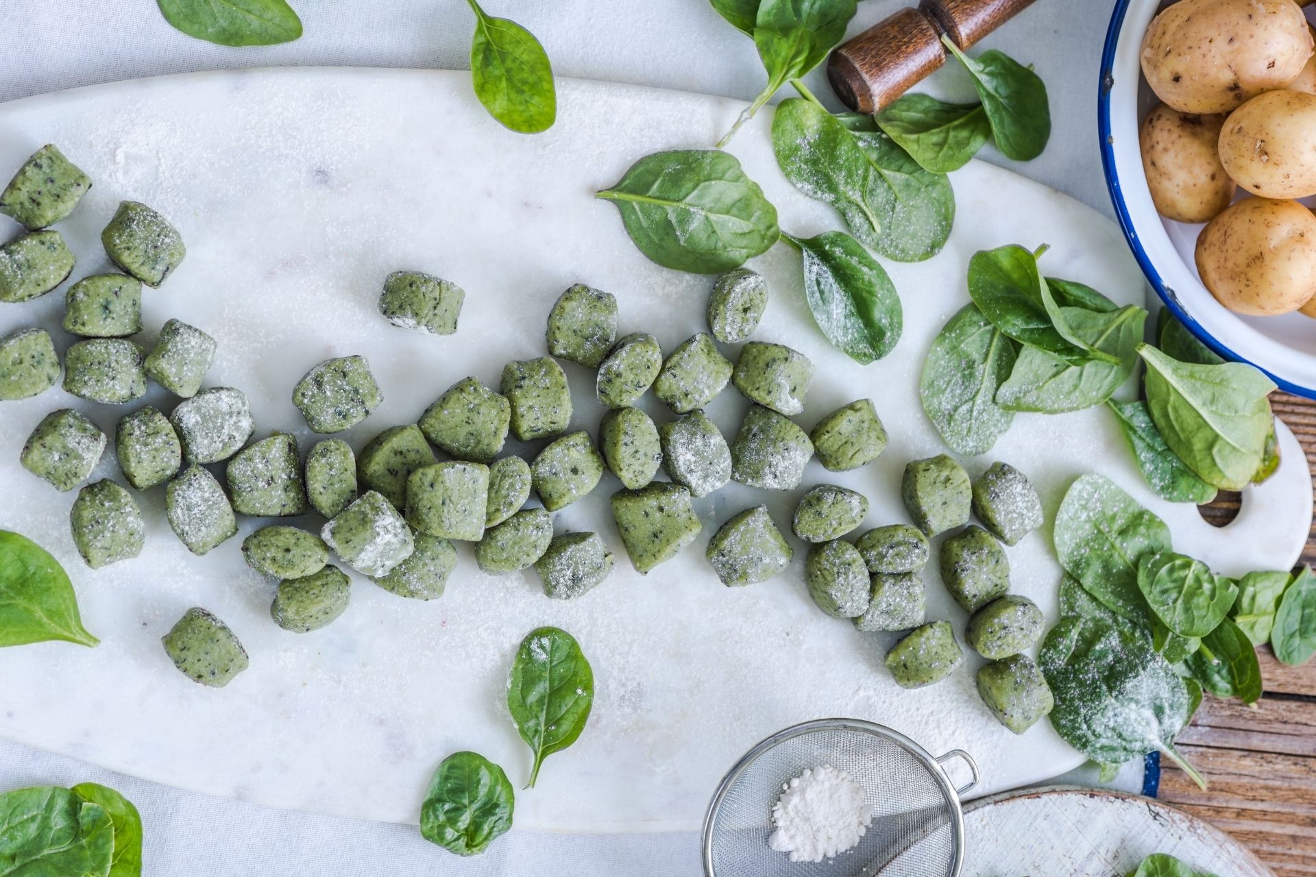 Spinach gnocchi