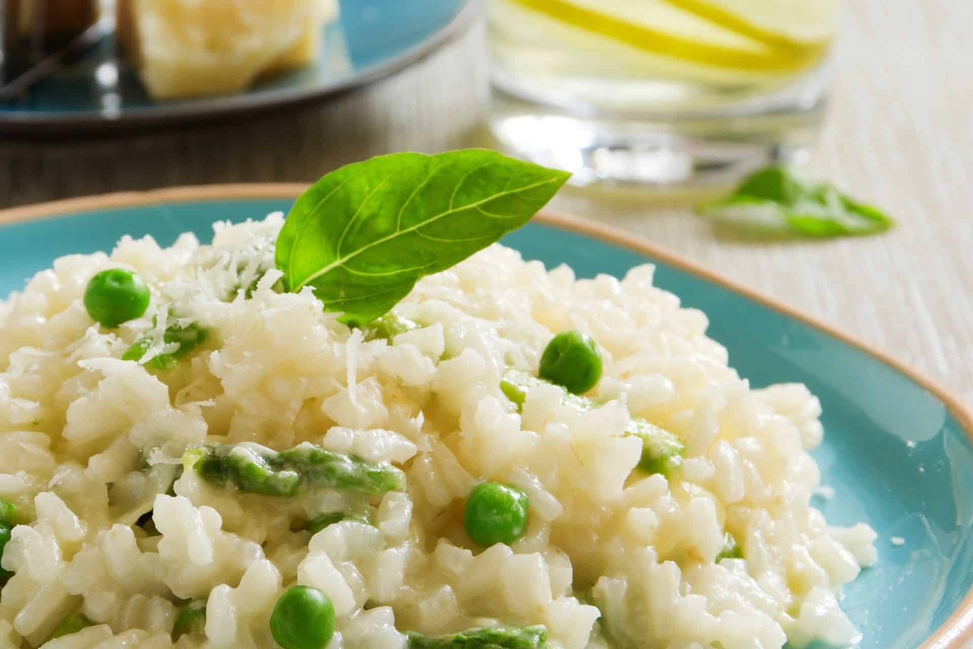 Pea risotto