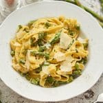 Pasta asparagi e panna