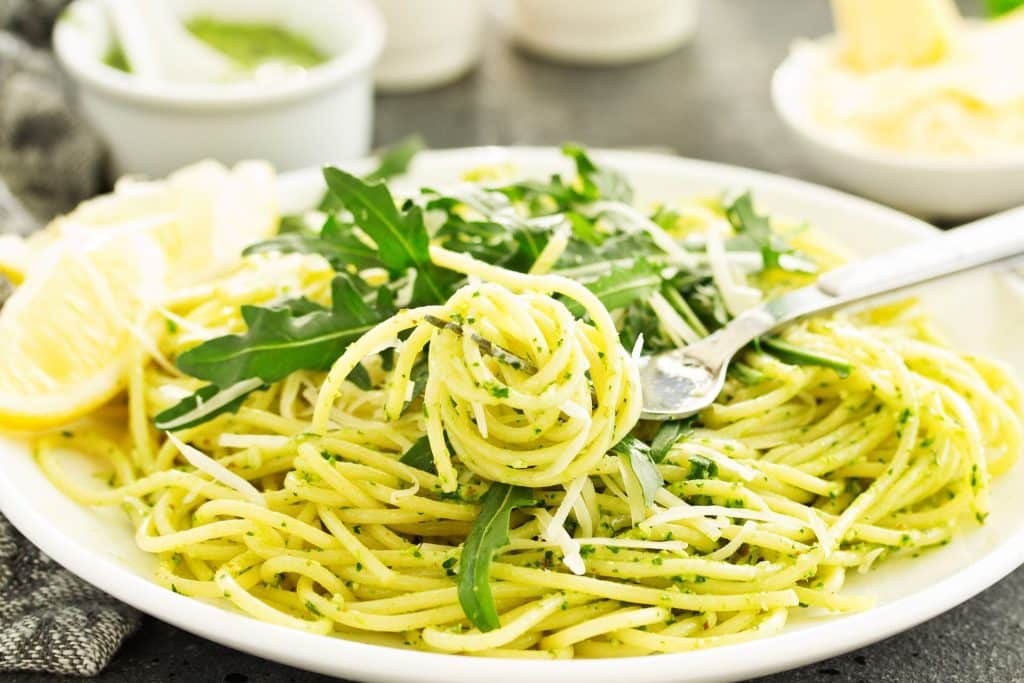 Pasta mit Rucola Pesto