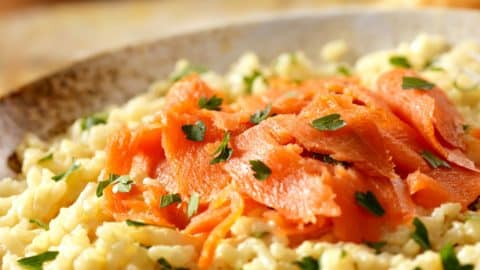 Risotto with smoked salmon