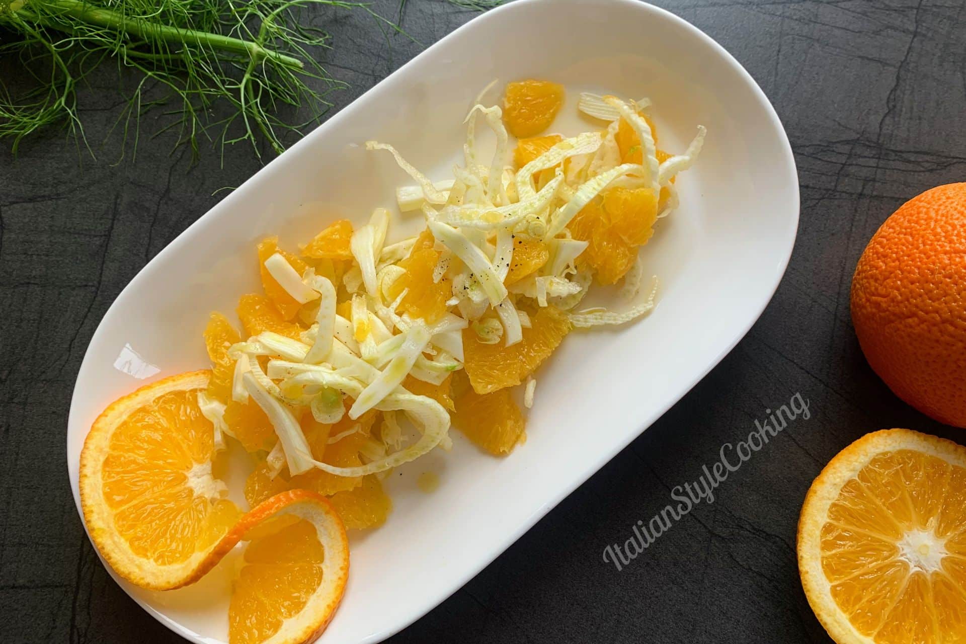 Fenchel Orangen Salat - leckeres italienisches 10min Rezept