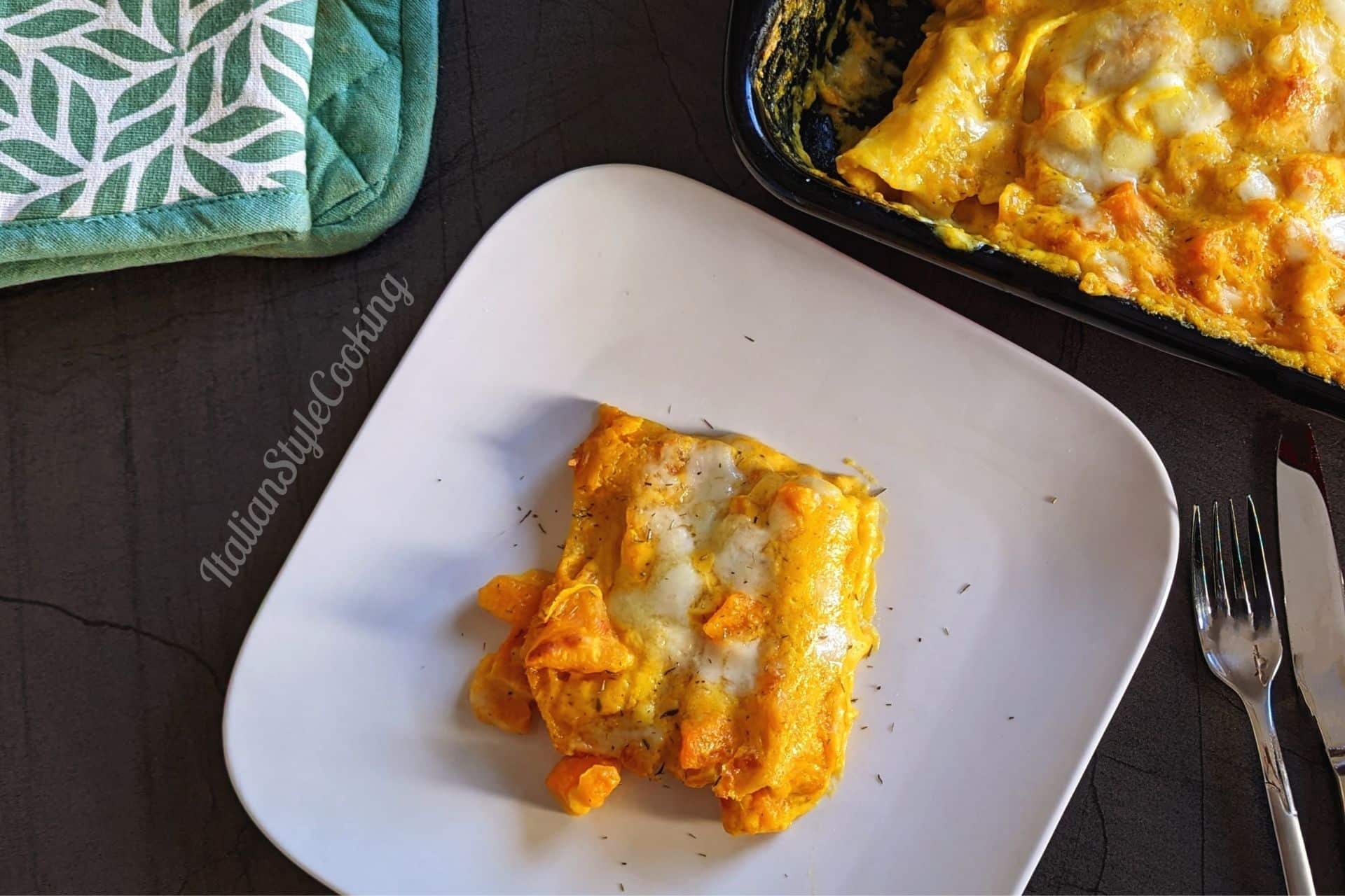 Pumpkin lasagna