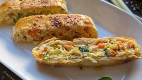 Vegetable strudel