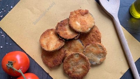 Breaded eggplant