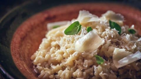 Risotto cacio e pepe