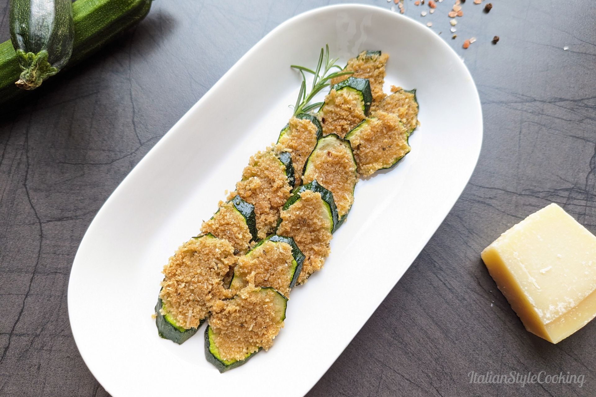 Gratinated zucchini