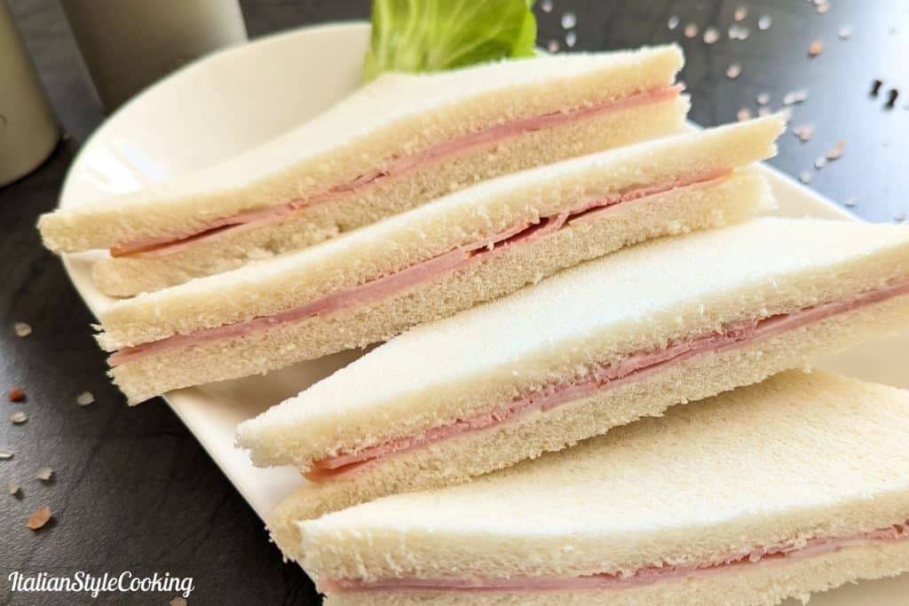 Tramezzini al prosciutto