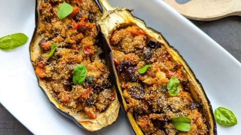 Stuffed eggplants Campanian style