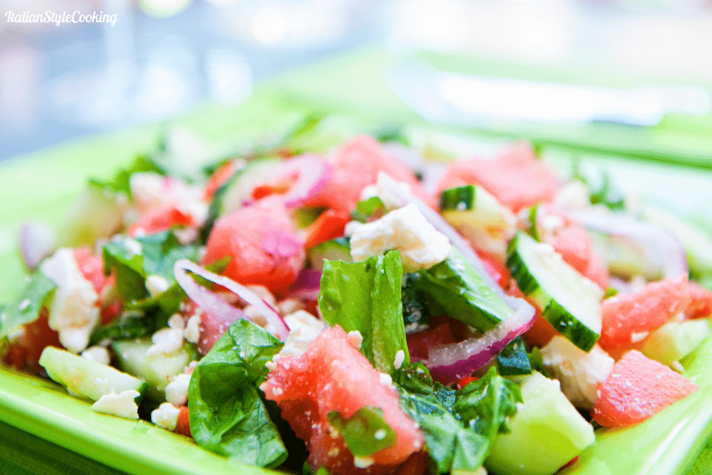 insalata con melone e feta