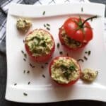 Avocado stuffed tomatoes