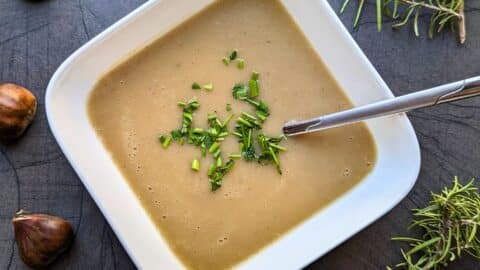 Zuppa di castagne e patate