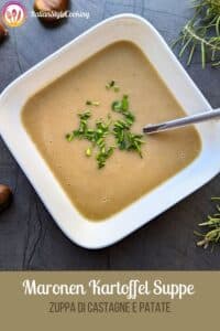 Maronen Kartoffel Suppe (Pinterest Pin)
