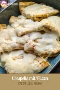 Crespelle mit Pilzen (Pinterest Pin)