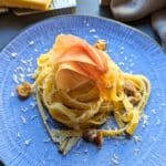 Pasta mit Maronen und Parmaschinken