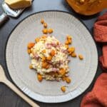 Pumpkin and salsiccia risotto