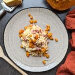 Risotto con zucca e salsiccia