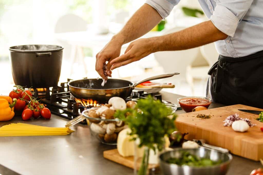 Einfache pasta kochen