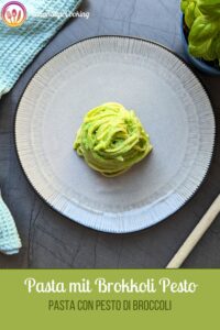 Pasta mit Brokkoli Pesto (Pinterest Pin)