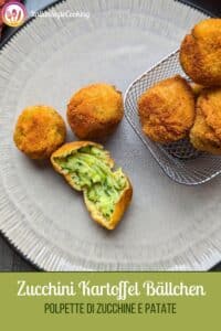 Zucchini Kartoffel Bällchen (Pinterest Pin)